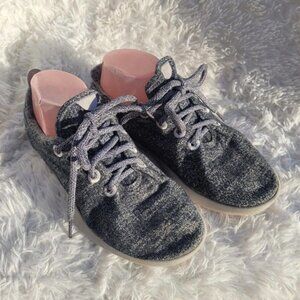 Allbirds Charcoal Gray Merino Wool Lace-up Runners Shoes Womans Size 8